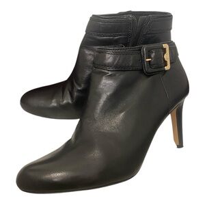Vince Camuto Black Leather Ankle Boots